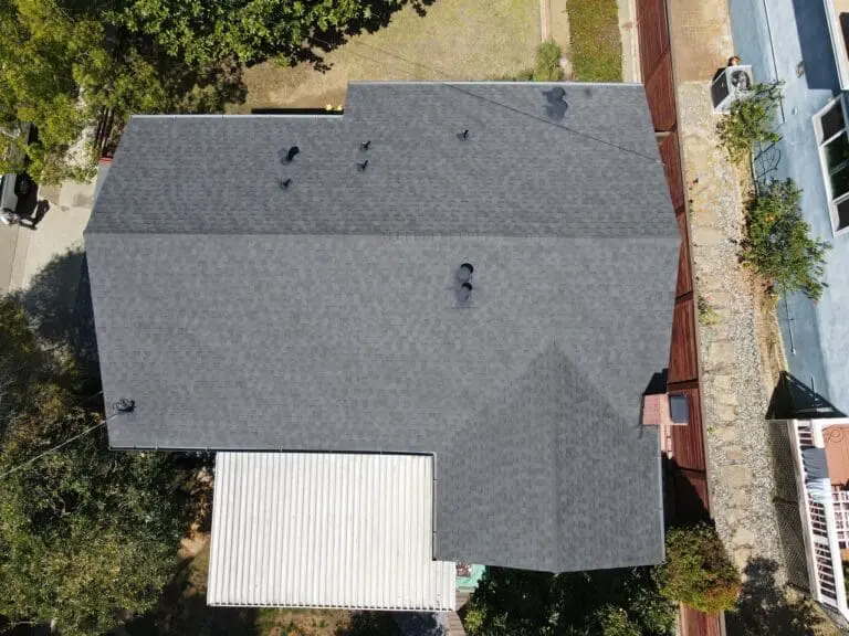 Newly installed roof