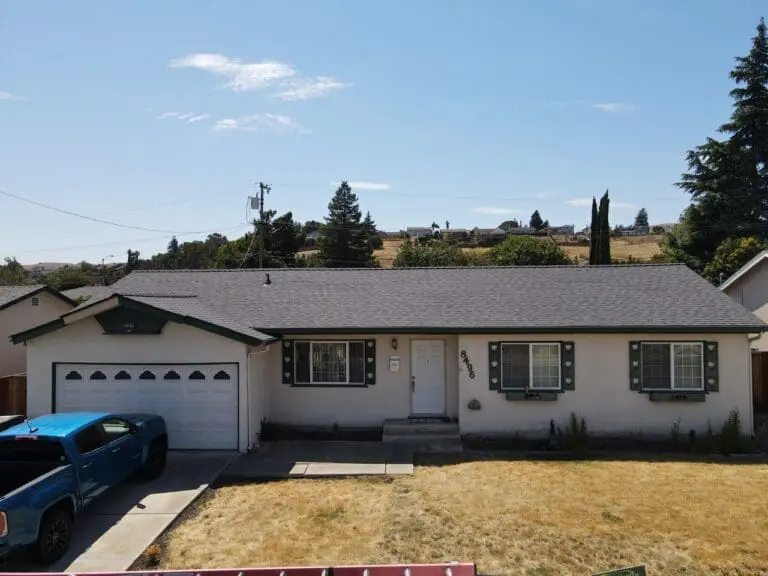 Big house with parking area