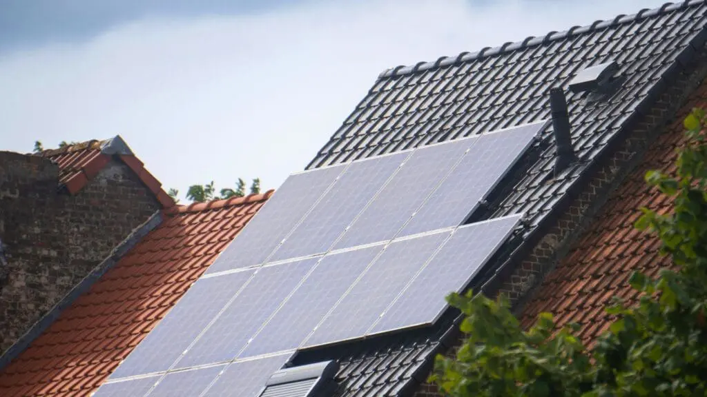 Solar panel roofing