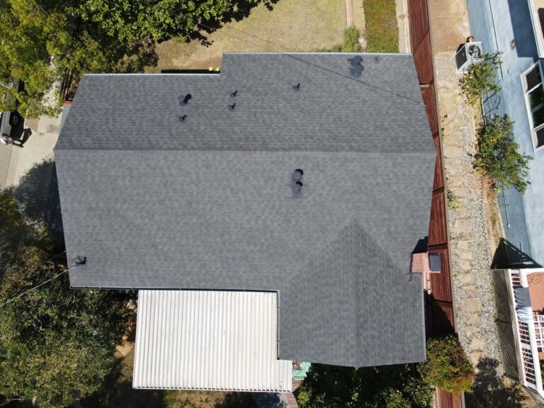Newly installed roof