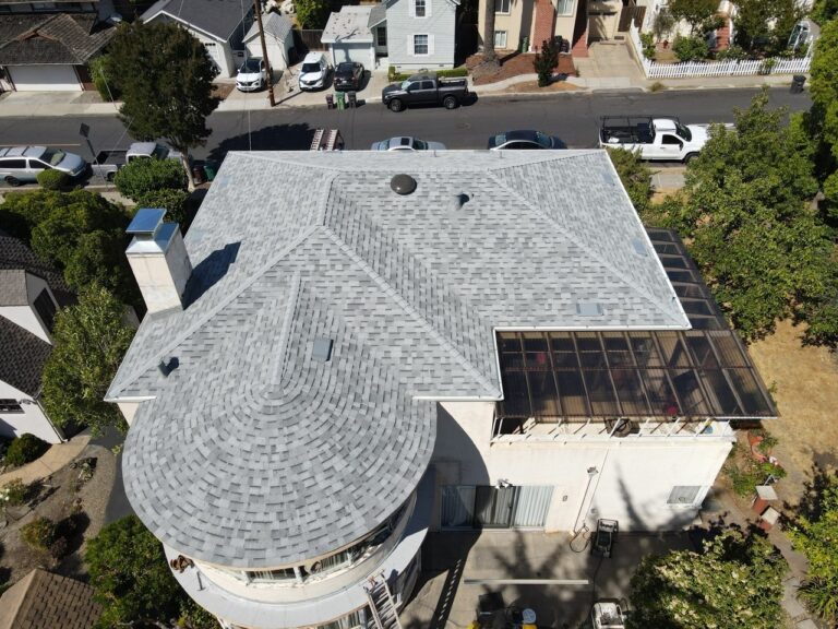 A big house with a round shape roof