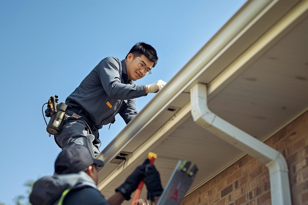 Repairing a Gutters and Downspouts